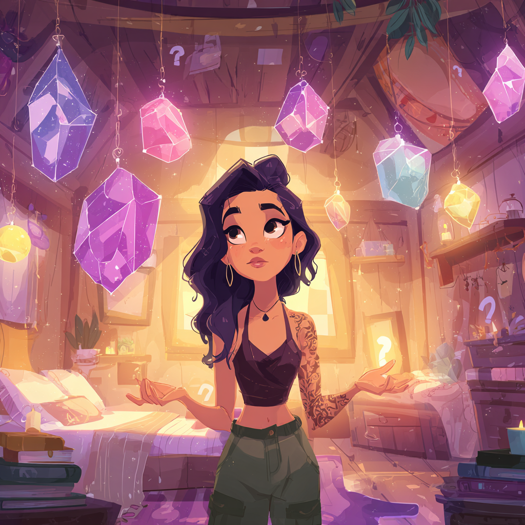 Comic Mädchen Lunar Edelstein Quiz